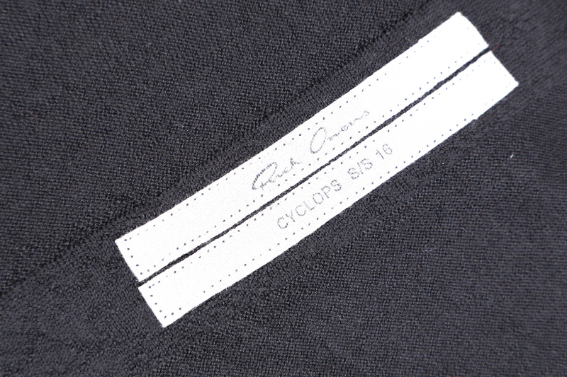 RICK OWENS CYCLOPS S/S 16 SIZE XS PULLOVER TUNIC BLACK