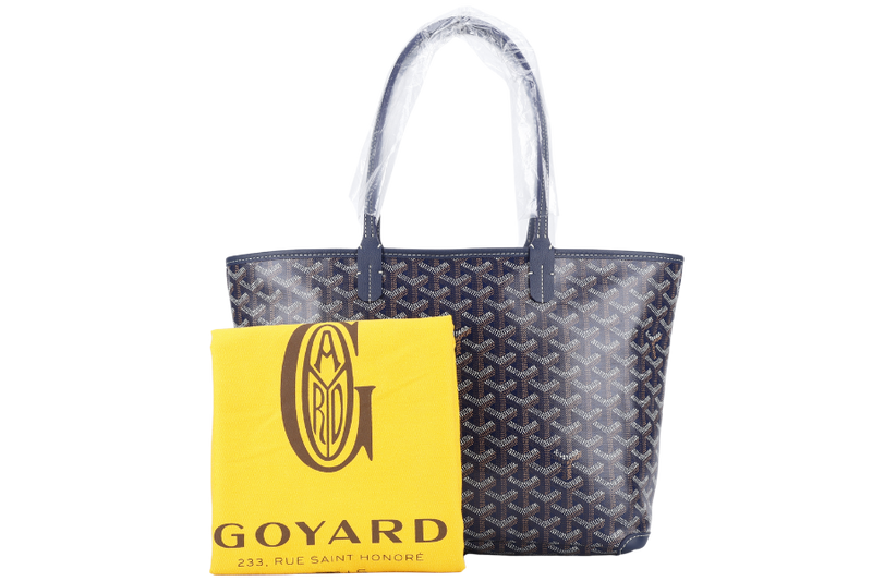 GOYARD ARTOIS PM BAG NAVY BLUE COLOR WITH DUST COVER