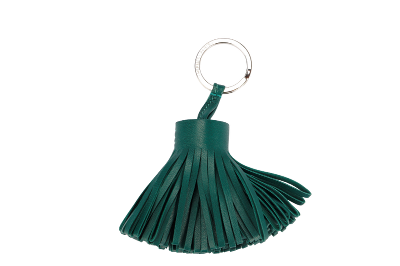 Hermes Carmen Key Chain, Malachite Color