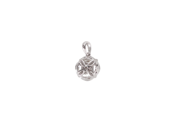 K18 750 WHITE GOLD PENDANT WITH DIAMONDS