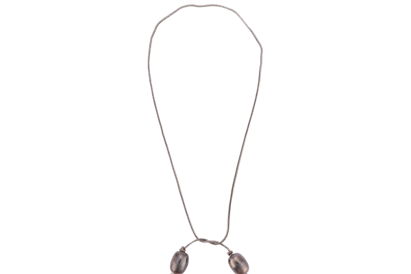 CHRISTIAN DIOR BLACK BALL NECKLACE, WITH BOX