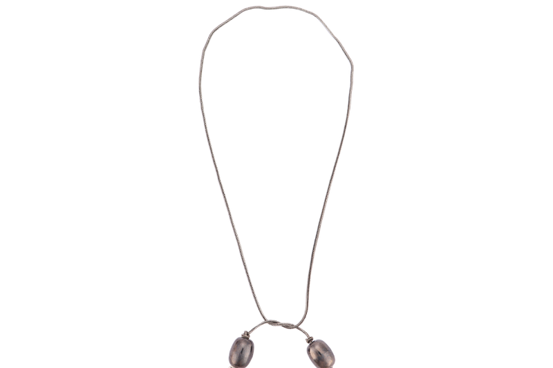CHRISTIAN DIOR BLACK BALL NECKLACE, WITH BOX