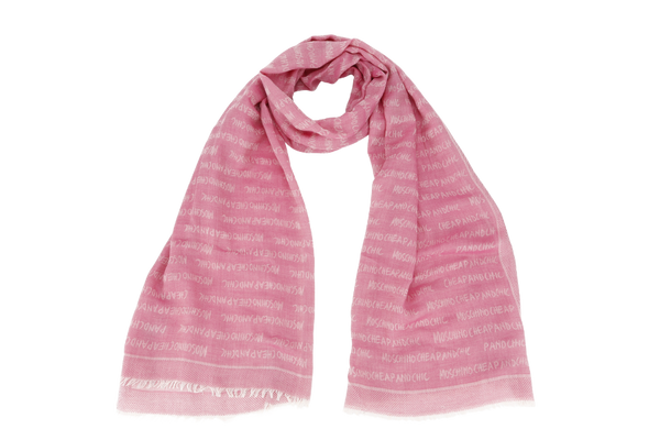 MOSCHINO CHEAP AND CHIC PINK SCARF