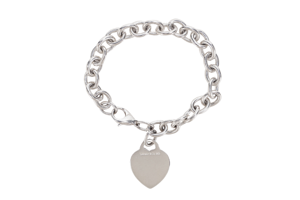 TIFFANY & CO. SV925 HEART CHARM BRACELET