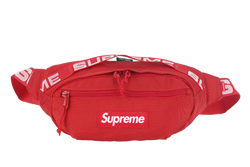 SUPREME RED CANVAS SS18 WAIST BAG NO DUST COVER