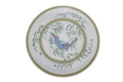 HERMES TOUCANS PORCELAIN ROUND PLATE WITH BOX