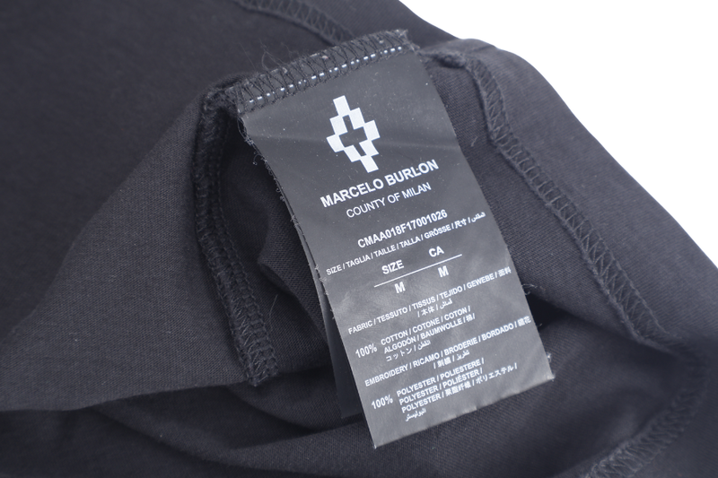 MARCELO BURLON PANTHER BLACK T-SHIRT SIZE M