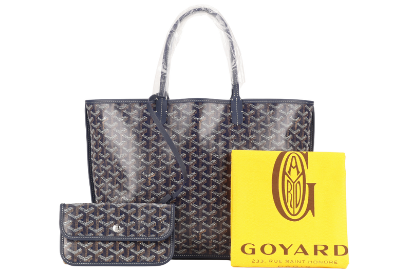 GOYARD ANJOU PM BAG NAVY BLUE COLOR WITH DUST COVER