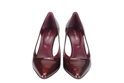 SERGIO ROSSI HEELS MAROON PATENT LEATHER SIZE 38