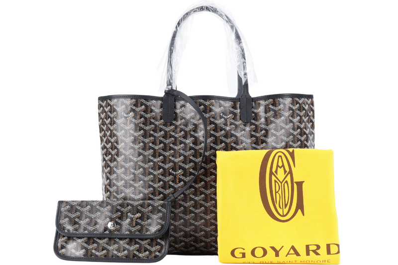 GOYARD SAINT LOUIS PM BAG BLACK COLOR WITH DUST COVER