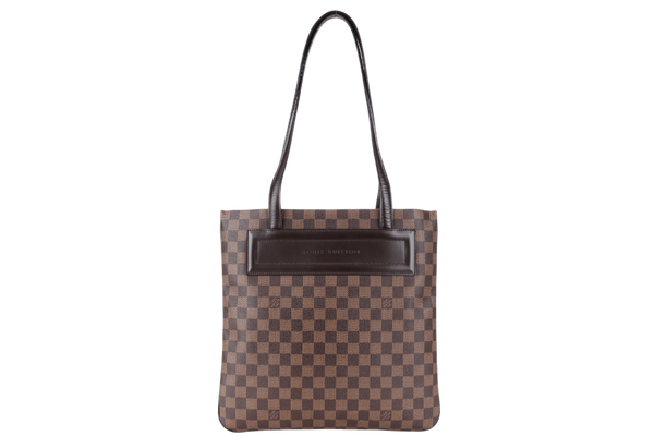 LOUIS VUITTON M51149 CLIFTON HANDBAG DAMIER EBENE GOLD HARDWARE NO DUST COVER