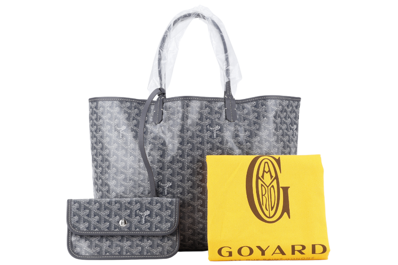 GOYARD SAINT LOUIS PM BAG GREY COLOR WITH DUST COVER