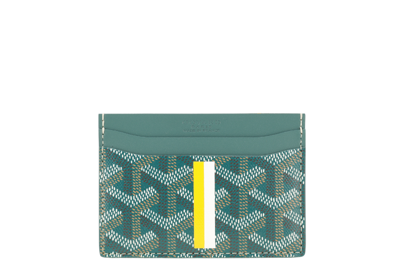 GOYARD SAINT-SULPICE GREEN CARD HOLDER WTH BOX