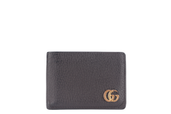 GUCCI MARMONT LEATHER BIFOLD WALLET GOLD HARDWARE WITH DUST COVER