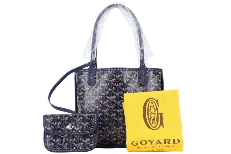 GOYARD ANJOU MINI BAG NAVY BLUE COLOR WITH DUST COVER