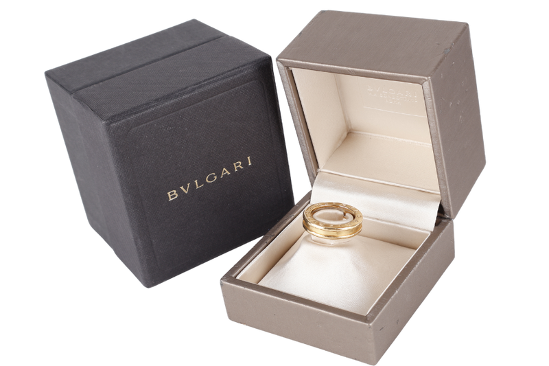 BVLGARI B ZERO1 2337 RING AU750YG SIZE 48 KEY WITH BOX