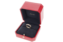 CARTIER LOVE RING GOLD AU750 SIZE 50 TQR434 WITH CERTIFICATE AND BOX