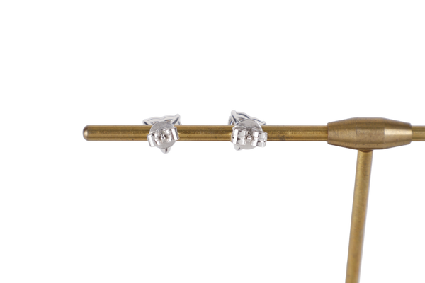 EARRING 750WG DIAMOND PAIR 2.2GM