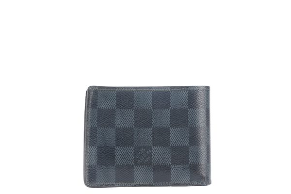 LOUIS VUITTON N60895 MULTIPLE DAMIER GRAPHITE WALLET BI-FOLD WITH DUST COVER AND BOX