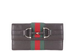 GUCCI HORSEBIT PURSES DARK BROWN GOLD HARDWARE NO DUST COVER