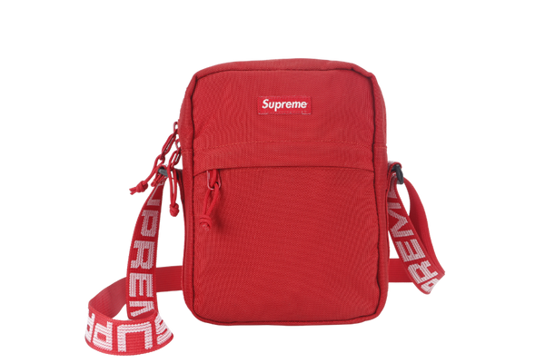 SUPREME RED CANVAS SS18 SLING BAG NO DUST COVER