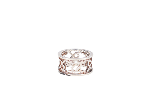 HERMES PASSERELLE RING AG925 SILVER WITH BOX