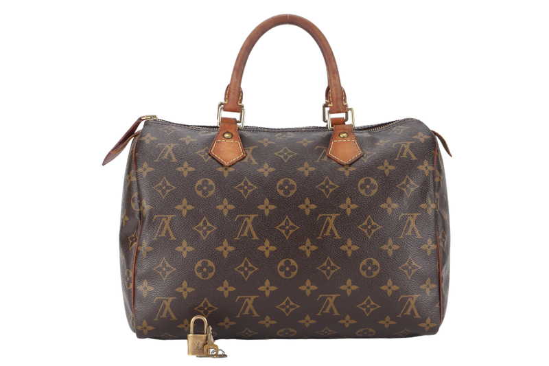 LOUIS VUITTON SPEEDY 30 (M41526) MONOGRAM WITH KEYS AND LOCK NO DUST COVER AND BOX