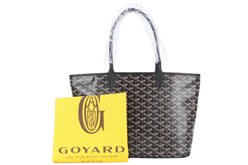 GOYARD ARTOIS PM BAG BLACK COLOR WITH DUST COVER