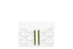 GOYARD SAINT-SULPICE WHITE CARD HOLDER WITH BOX