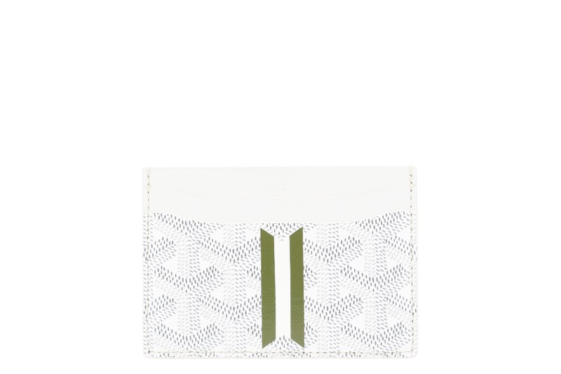 GOYARD SAINT-SULPICE WHITE CARD HOLDER WITH BOX