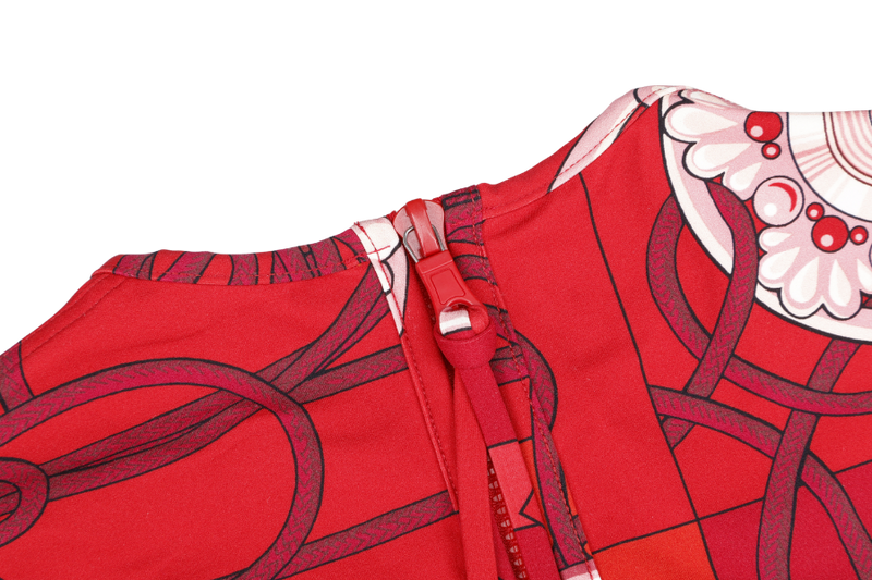 HERMES RED SWIMSUIT 38