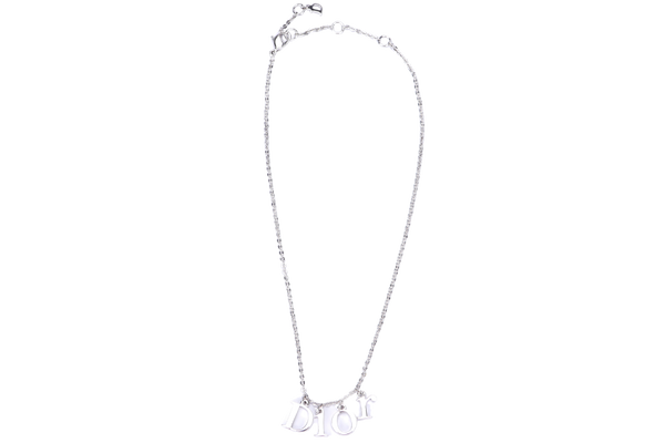 Christian Dior Silver Dior Initials Necklace, L 36cm, no Box