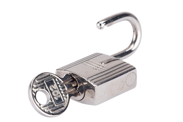 HERMES SILVER LOCK WITH 1 KEY (Ref.102) NO BOX