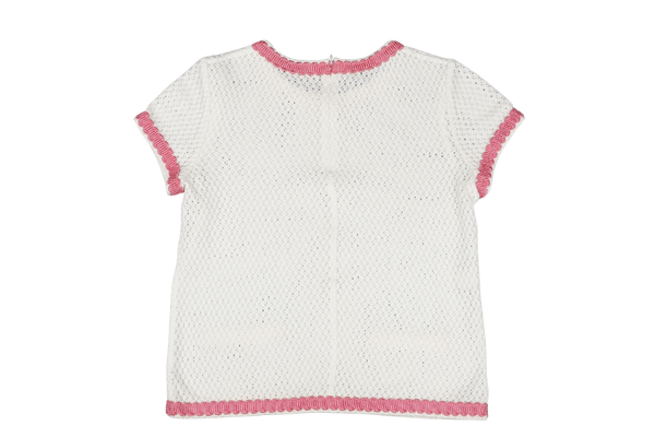 MOSCHINO CHEAP AND CHIC WHITE KNITTED BLOUSE