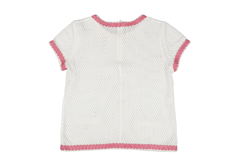 MOSCHINO CHEAP AND CHIC WHITE KNITTED BLOUSE