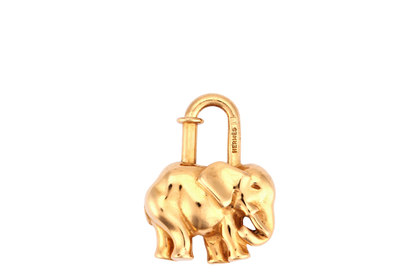 HERMES ELEPHANT GOLD LOCK NO BOX