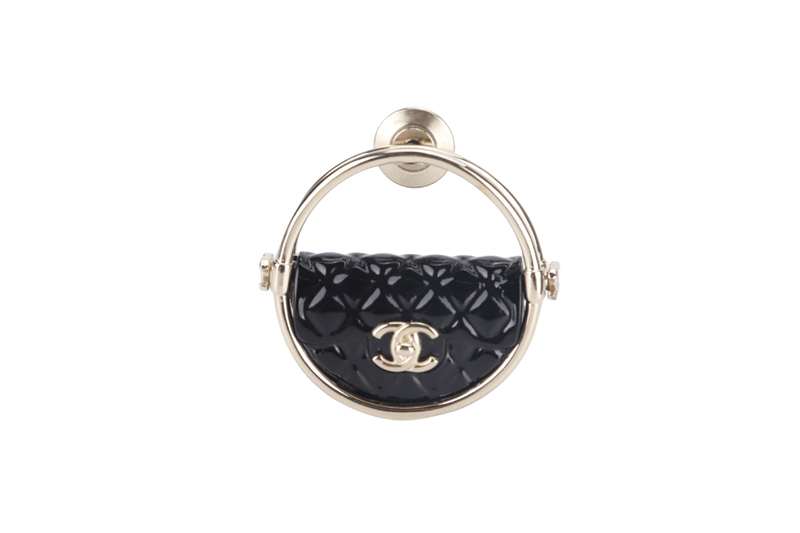 CHANEL BROOCH 23C HULA HOOP WITH DUST COVER AND BOX