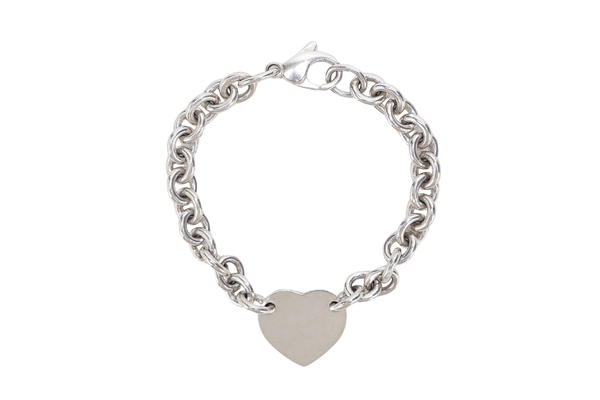 TIFFANY & CO. SV925 CENTRE HEART CHARM BRACELET