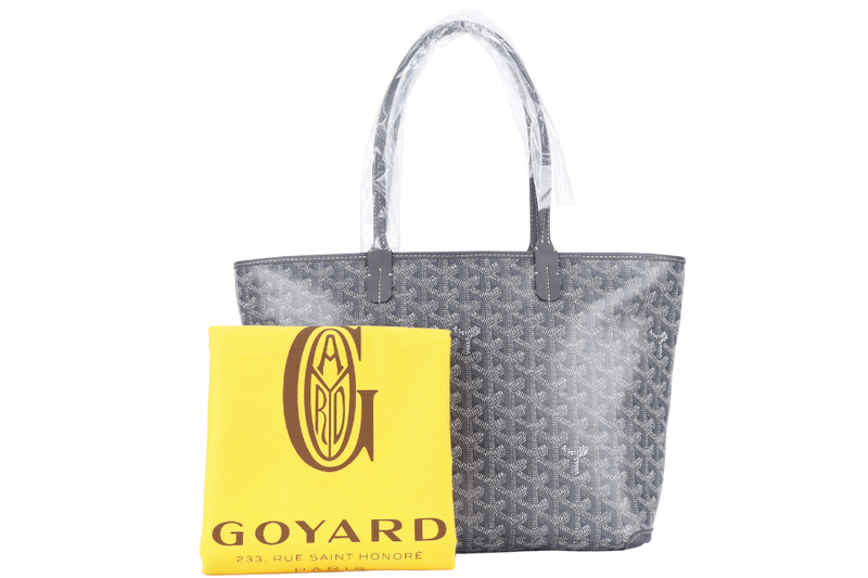 GOYARD ARTOIS PM BAG GREY COLOR WITH DUST COVER