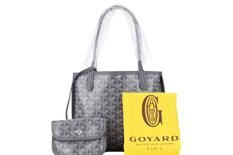 GOYARD ANJOU MINI BAG GREY COLOR WITH DUST COVER