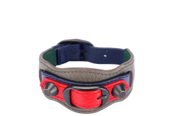 BALENCIAGA STUDDED BRACELET BLUE, RED, GREY, GREEN COLOR, NO DUST COVER & BOX