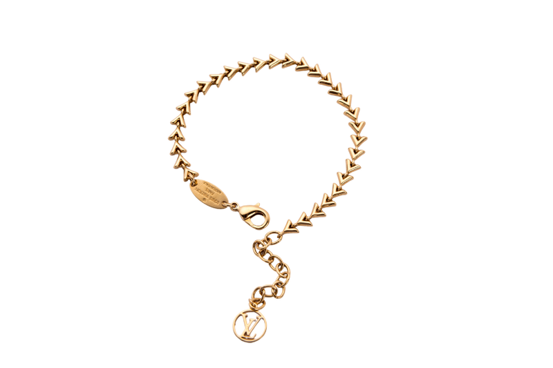 Louis Vuitton Essence V Bracelet, Gold Color