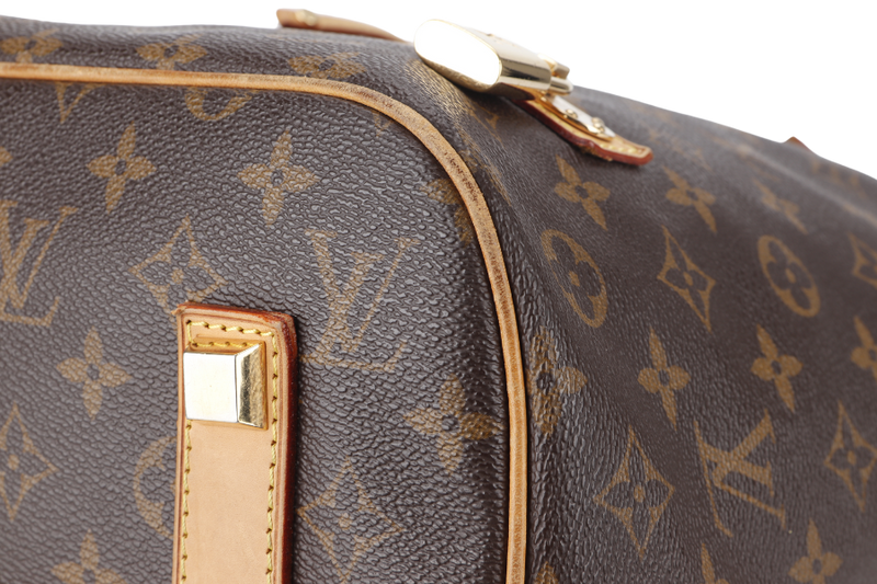 LOUIS VUITTON EDEN NOE 2WAYS BAG (M43520) BROWN MONOGRAM CANVAS GOLD HARDWARE WITH STRAP AND DUST COVER