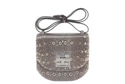 HERMES MOSAIQUE MINI 17 STAMP D (YEAR 2019) OMBRE LIZARD SILVER HARDWARE WITH DUST COVER