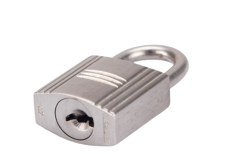 HERMES BRUSHED SILVER LOCK (Ref.117) NO KEY