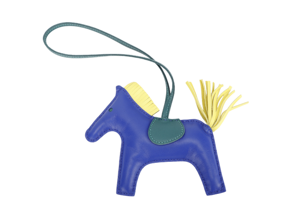 HERMES GRIGRI RODEO MM BLEU ELECTRIC MILO LAMBSKIN LEATHER WITH BOX