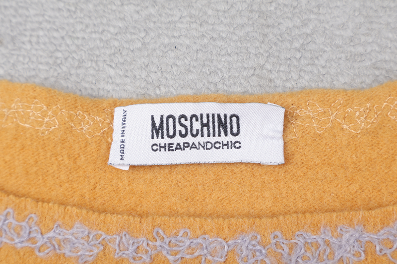 MOSCHINO CHEAP AND CHIC ORANGE KNITTED BLOUSE