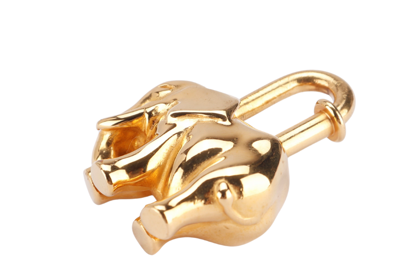 HERMES ELEPHANT GOLD LOCK NO BOX