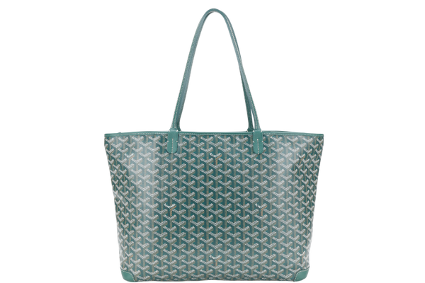 GOYARD ARTOIS MM GREEN GOYARDINE NO DUST COVER