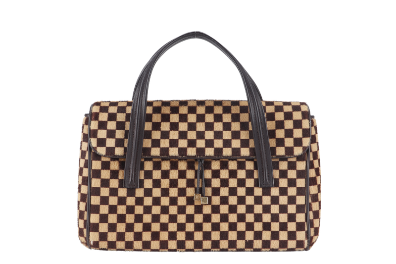 LOUIS VUITTON DAMIER SAUVAGE LIONNE SATCHEL (M92131) NO DUST COVER